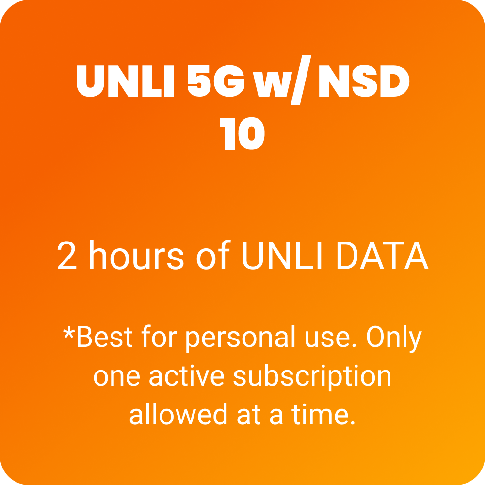 UNLI 5G w/ NSD 10
